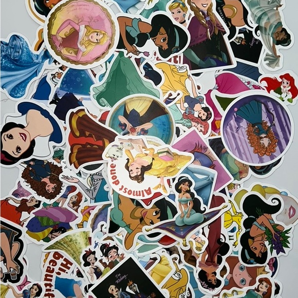 $2  - Princess stickers 25 at random. $2 WITH ANY $10 ORDER OR MORE - Picture 4 of 7